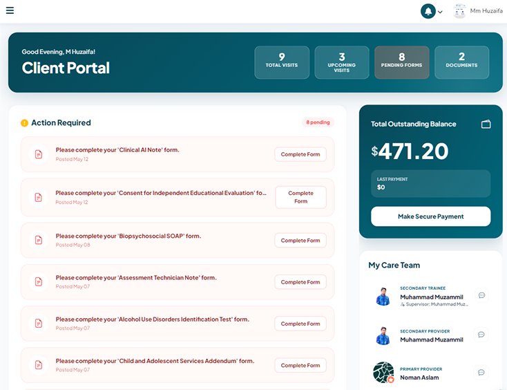 Desktop Panel Interface