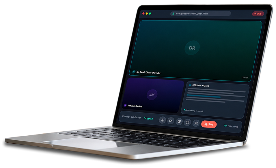 Google Meet Clinical Call Laptop